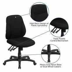 Flash Furniture BT90297S Mid-Back Fabric Multi-Functional Ergonomic Swivel Task Chair In Black 16 Flash Furniture BT90297S Mid-Back Fabric Multi-Functional Ergonomic Swivel Task Chair In Black -Office Chairs Shop unnamed file 5150