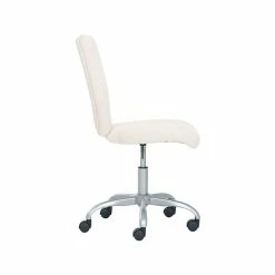 True Sherpa Fabric Swivel Desk Chair, Ivory (60059) -Office Chairs Shop unnamed file 518