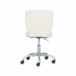True Sherpa Fabric Swivel Desk Chair, Ivory (60059) -Office Chairs Shop unnamed file 519