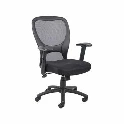 Boss Office Products BOSS Mesh Back Fabric Task Chair, Black (B6508) -Office Chairs Shop unnamed file 5230