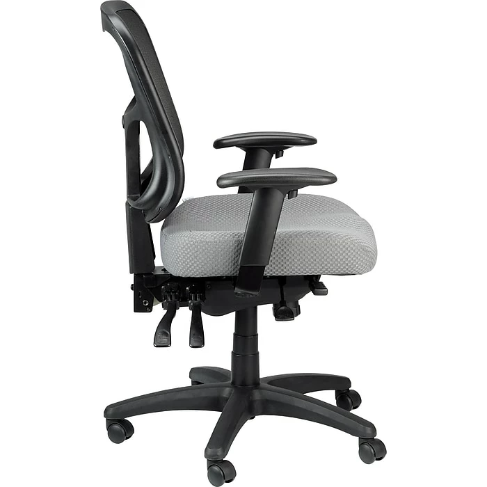 Tempur-Pedic® Ergonomic Mesh Mid-Back Task Chair, Gray (TP8000-GREY) 4 Tempur-Pedic® Ergonomic Mesh Mid-Back Task Chair, Gray (TP8000-GREY) - Image 2