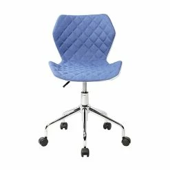 Techni Mobili Modern Height Adjustable Office Task Chair, Blue -Office Chairs Shop unnamed file 5306