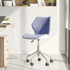 Techni Mobili Modern Height Adjustable Office Task Chair, Blue -Office Chairs Shop unnamed file 5309