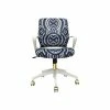 The Raynor Group Elizabeth Sutton Gramercy Fabric Swivel Task Chair, White Grayscale Echo Gold (K-ESGR-WHT-ECHO-GLD) -Office Chairs Shop unnamed file 5313