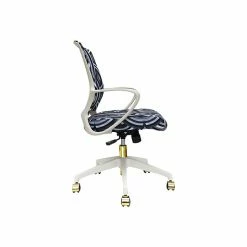 The Raynor Group Elizabeth Sutton Gramercy Fabric Swivel Task Chair, White Grayscale Echo Gold (K-ESGR-WHT-ECHO-GLD) -Office Chairs Shop unnamed file 5315