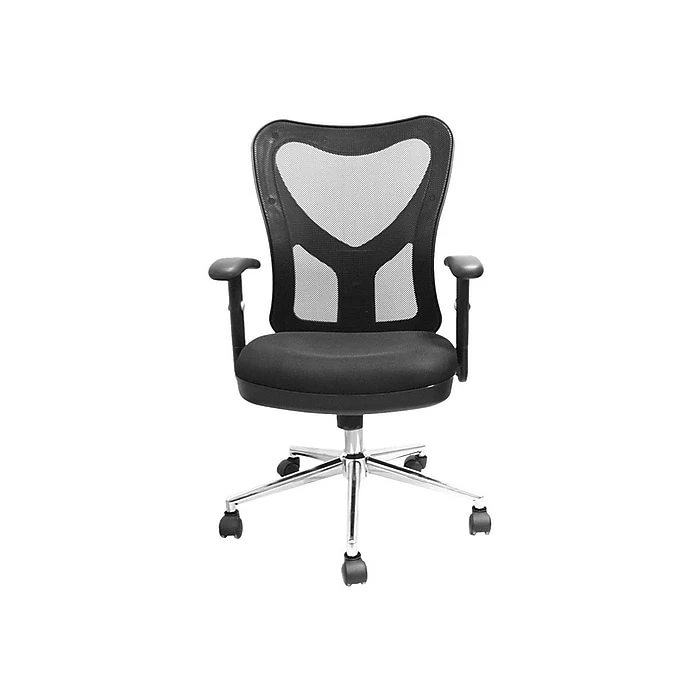 Techni Mobili Mesh Back Fabric Task Chair, Black (RTA-0098M-BK) 3 Techni Mobili Mesh Back Fabric Task Chair, Black (RTA-0098M-BK)
