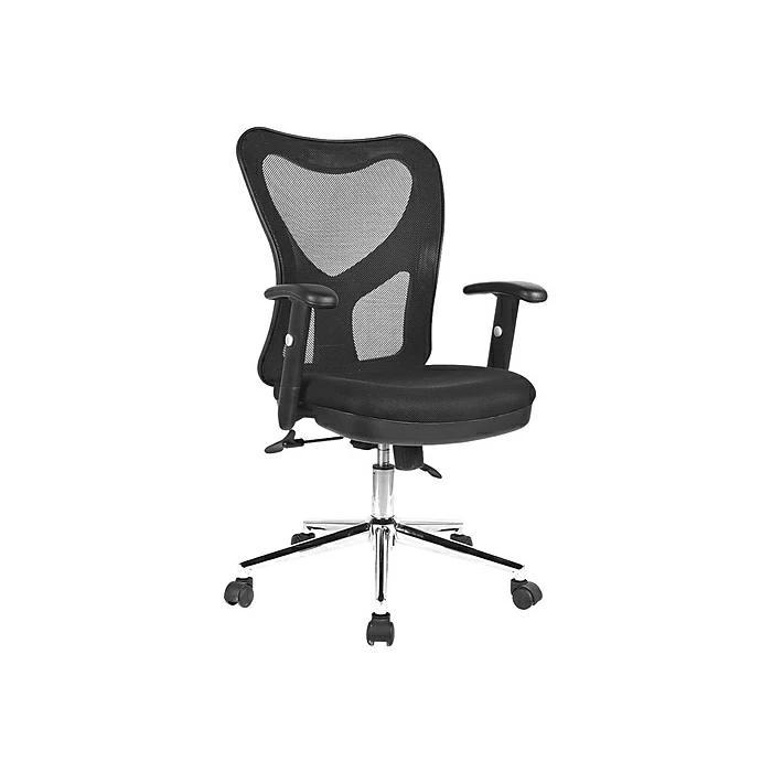 Techni Mobili Mesh Back Fabric Task Chair, Black (RTA-0098M-BK) 4 Techni Mobili Mesh Back Fabric Task Chair, Black (RTA-0098M-BK) - Image 2