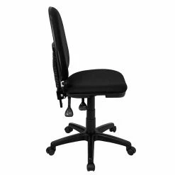 Flash Furniture Mid-Back Fabric Multi-Functional Task Chairs W/Lumbar Support (WLA654MGBK) -Office Chairs Shop unnamed file 5394