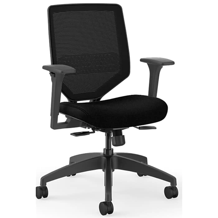 HON Solve Fabric/Mesh Task Chair, Black (HONSVM1ALCU10TK) 3 HON Solve Fabric/Mesh Task Chair, Black (HONSVM1ALCU10TK)
