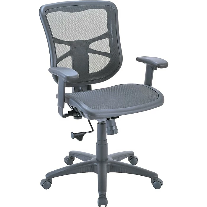 Alera® Elusion Mid-Back Mesh Task Chair With Mesh Seat , Black 4 Alera® Elusion Mid-Back Mesh Task Chair With Mesh Seat , Black - Image 2
