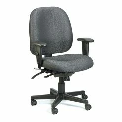 Raynor Eurotech Fabric 4 X 4 Multi-function Task Chair, Charcoal