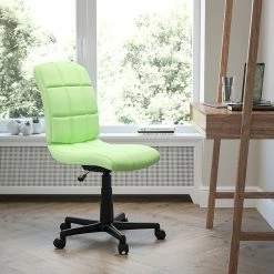 Flash Furniture Mid-Back Quilted Vinyl Task Chair, Green 12 Flash Furniture Mid-Back Quilted Vinyl Task Chair, Green -Office Chairs Shop unnamed file 5419
