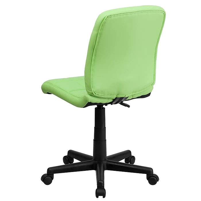 Flash Furniture Mid-Back Quilted Vinyl Task Chair, Green 10 Flash Furniture Mid-Back Quilted Vinyl Task Chair, Green - Image 8