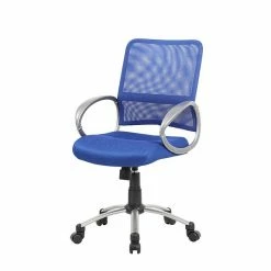 Boss Mesh Back W/ Pewter Finish Task Chair, Blue (B6416-BE) -Office Chairs Shop unnamed file 5430