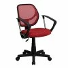 Flash Furniture Fabric Mid-Back Task Chair With Capped Arm, Red -Office Chairs Shop unnamed file 5432