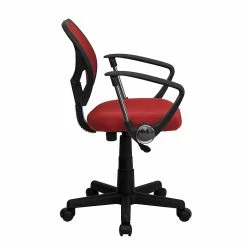 Flash Furniture Fabric Mid-Back Task Chair With Capped Arm, Red -Office Chairs Shop unnamed file 5436
