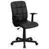 Flash Furniture Mid-Back Quilted Vinyl Task Chair With Nylon Arms, Black 2 Flash Furniture Mid-Back Quilted Vinyl Task Chair With Nylon Arms, Black -Office Chairs Shop unnamed file 5439
