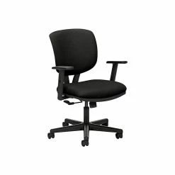 HON Volt SofThread Leather Task Chair, Black (HON5701ASB11)