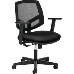 HON Volt Mesh Back Task Chair, Center-Tilt, Adjustable Arms, Black Fabric -Office Chairs Shop unnamed file 5486