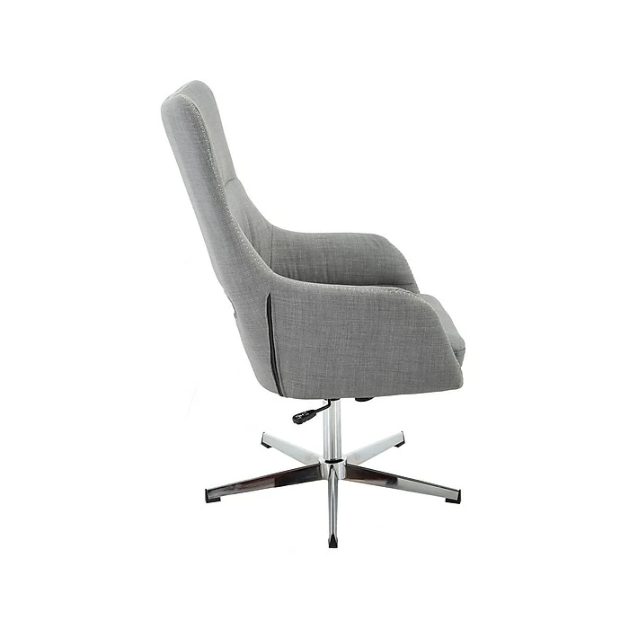 Hanover Harrison Polyester Swivel Task Chair, Gray (HOC0013) 4 Hanover Harrison Polyester Swivel Task Chair, Gray (HOC0013) - Image 2