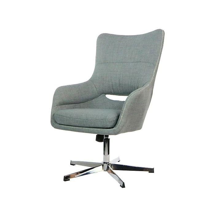 Hanover Harrison Polyester Swivel Task Chair, Gray (HOC0013) 5 Hanover Harrison Polyester Swivel Task Chair, Gray (HOC0013) - Image 3
