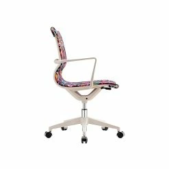 The Raynor Group Elizabeth Sutton Wynwood Fabric Swivel Task Chair, Multi Rose White Silver (K-ESWY-WHT-ROSE-SIL) -Office Chairs Shop unnamed file 5496