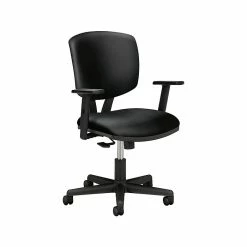 HON Volt SofThread Leather Task Chair, Black (HON5703ASB11)