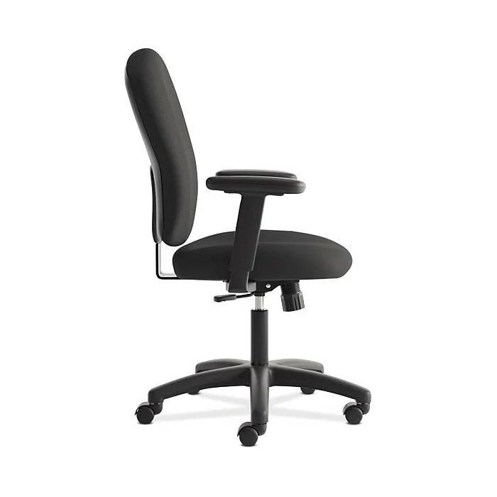 HON Mid-Back Task Chair, Center-Tilt, Adjustable Arms, Black Fabric (BSXVL220VA10) 5 HON Mid-Back Task Chair, Center-Tilt, Adjustable Arms, Black Fabric (BSXVL220VA10) - Image 3