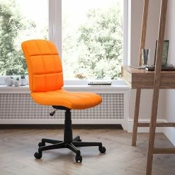 Flash Furniture Mid-Back Quilted Vinyl Task Chair, Orange -Office Chairs Shop unnamed file 5534