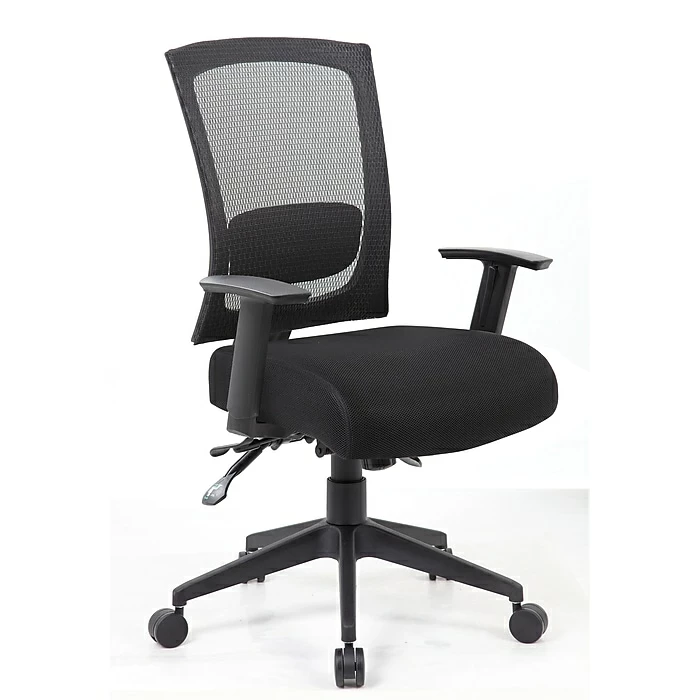 Boss Mesh Back 3 Paddle Task Chair, Black (B6716-BK) 3 Boss Mesh Back 3 Paddle Task Chair, Black (B6716-BK)