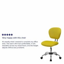 Flash Furniture Mesh Task Chairs With Chrome Base (H2376FYEL) -Office Chairs Shop unnamed file 5555