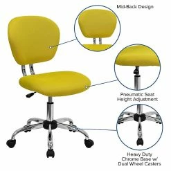 Flash Furniture Mesh Task Chairs With Chrome Base (H2376FYEL) -Office Chairs Shop unnamed file 5556