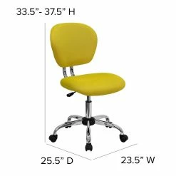 Flash Furniture Mesh Task Chairs With Chrome Base (H2376FYEL) -Office Chairs Shop unnamed file 5557