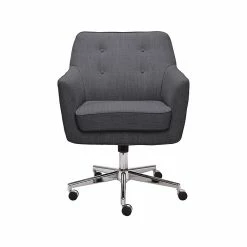 Serta Style Ashland Fabric Swivel Computer And Desk Chair, Graphite (47140B)