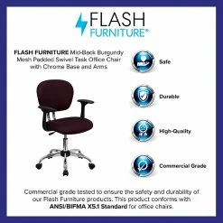 Flash Furniture Mesh Task Chairs With Arms And Chrome Base (H2376FBYARMS) -Office Chairs Shop unnamed file 5587