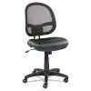 Alera® Interval Series Swivel/Tilt Mesh Chair, Black Leather (ALEIN4815)