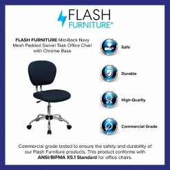 Flash Furniture Mesh Task Chairs With Chrome Base (H2376FNAVY) -Office Chairs Shop unnamed file 5607