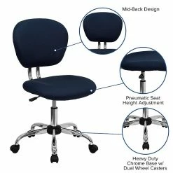 Flash Furniture Mesh Task Chairs With Chrome Base (H2376FNAVY) -Office Chairs Shop unnamed file 5609