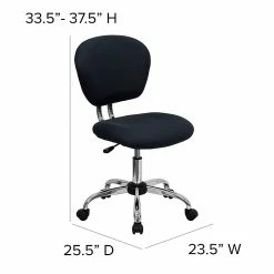 Flash Furniture Mesh Task Chairs With Chrome Base (H2376FGY) -Office Chairs Shop unnamed file 5627
