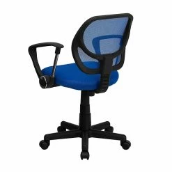 Flash Furniture Fabric Mid-Back Task Chair With Arm, Blue -Office Chairs Shop unnamed file 5635