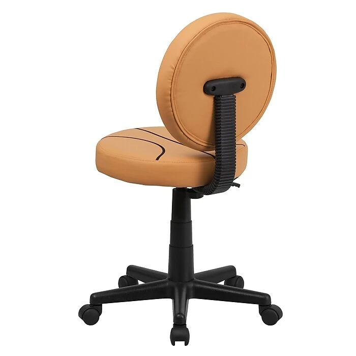 Flash Furniture Vinyl Basketball Task Chair Without Arms, Orange 9 Flash Furniture Vinyl Basketball Task Chair Without Arms, Orange - Image 7