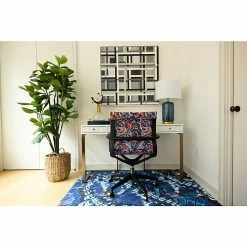 The Raynor Group Elizabeth Sutton Wynwood Fabric Swivel Task Chair, Multi Rose Black Gold (K-ESWY-BLK-ROSE-GLD) -Office Chairs Shop unnamed file 5665