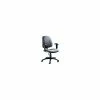 Global Custom Fabric Task Chair In Black With Arms, Seat: 20"W X 17-18 1/2"D, Back: 18 1/2"W X 20 1/2-22"H