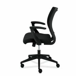 HON Mesh Mid-Back Task Chair, Center-Tilt, Fixed Arms, Black Fabric (BSXVL521VA10) -Office Chairs Shop unnamed file 5680