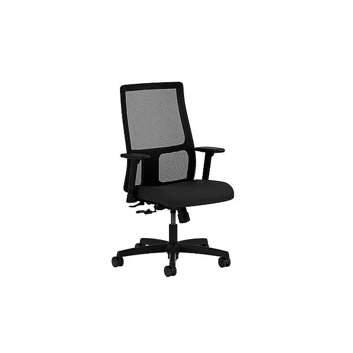 HON Ignition Mesh Back Fabric Task Chair, Black (HONIT106CU10) 3 HON Ignition Mesh Back Fabric Task Chair, Black (HONIT106CU10)