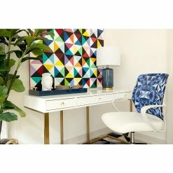The Raynor Group Elizabeth Sutton Gramercy Fabric Swivel Task Chair, Blue Prism White Silver (K-ESGR-WHT-PRSM-GLD) -Office Chairs Shop unnamed file 5712