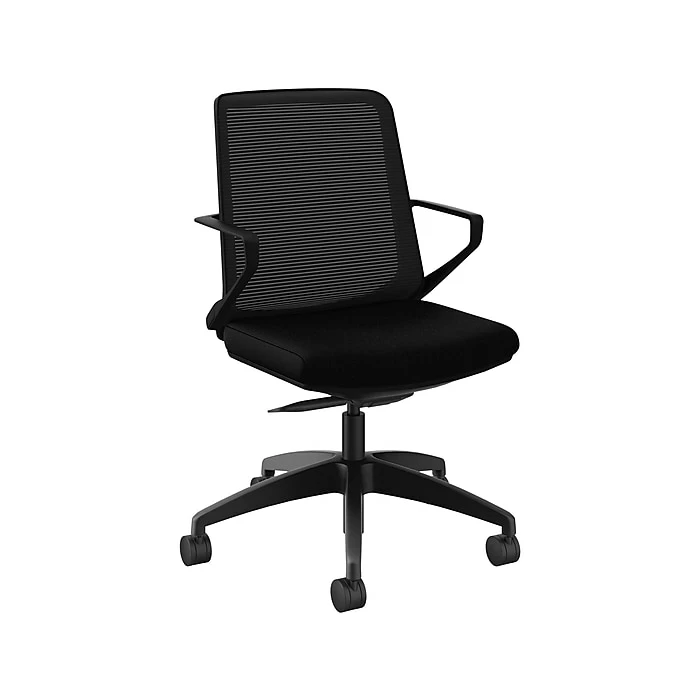 HON Cliq Polyester Swivel Task Chair, Black/Centurion Black (HONCLQIMCU10T) 3 HON Cliq Polyester Swivel Task Chair, Black/Centurion Black (HONCLQIMCU10T)