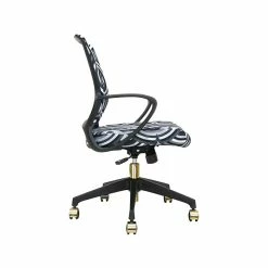 The Raynor Group Elizabeth Sutton Gramercy Fabric Swivel Task Chair, Black Grayscale Echo Gold (K-ESGR-BLK-ECHO-GLD) -Office Chairs Shop unnamed file 5737