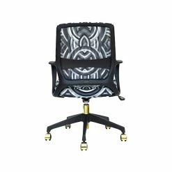 The Raynor Group Elizabeth Sutton Gramercy Fabric Swivel Task Chair, Black Grayscale Echo Gold (K-ESGR-BLK-ECHO-GLD) -Office Chairs Shop unnamed file 5738