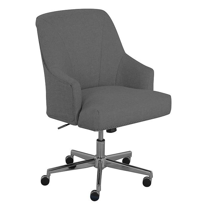 Serta Leighton Fabric Home Office Chair, Medium Gray (48445) 3 Serta Leighton Fabric Home Office Chair, Medium Gray (48445)
